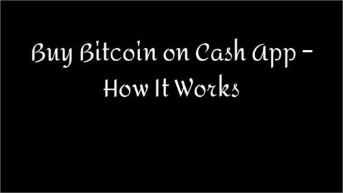 Buy Bitcoin on Cash App – How It Works