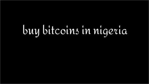 buy bitcoins in nigeria
