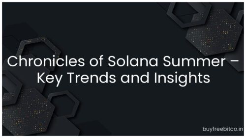 Chronicles of Solana Summer – Key Trends and Insights