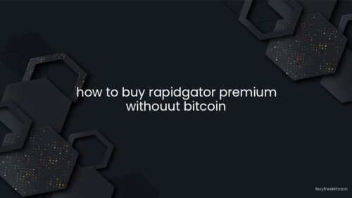 how to buy rapidgator premium withouut bitcoin