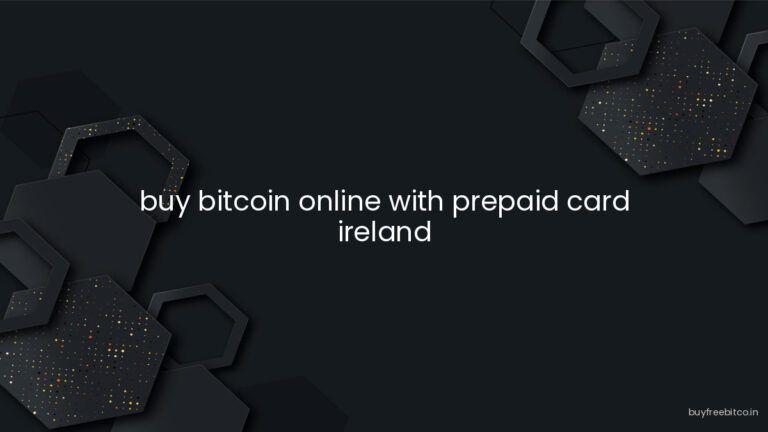 buy bitcoin online with prepaid card ireland