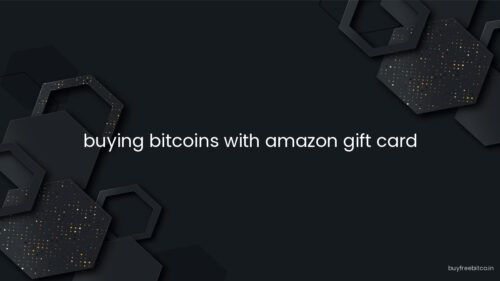 buying bitcoins with amazon gift card