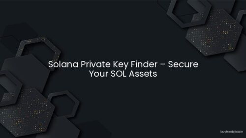 Solana Private Key Finder – Secure Your SOL Assets