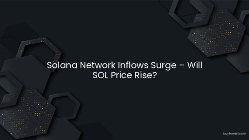 Solana Network Inflows Surge – Will SOL Price Rise?