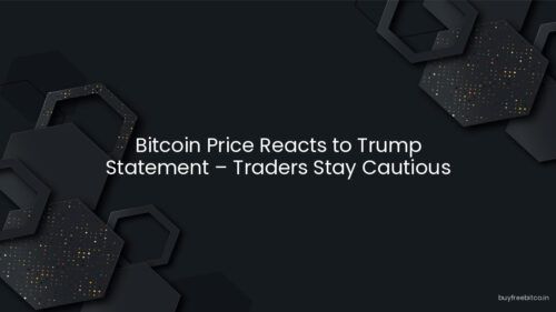 Bitcoin Price Reacts to Trump Statement – Traders Stay Cautious