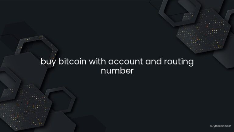 buy bitcoin with account and routing number