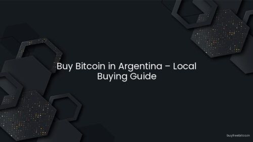 Buy Bitcoin in Argentina – Local Buying Guide