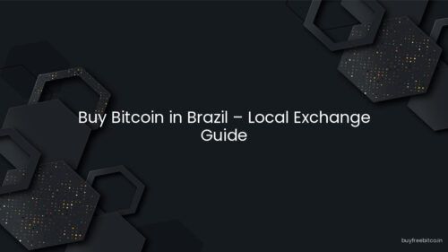 Buy Bitcoin in Brazil – Local Exchange Guide
