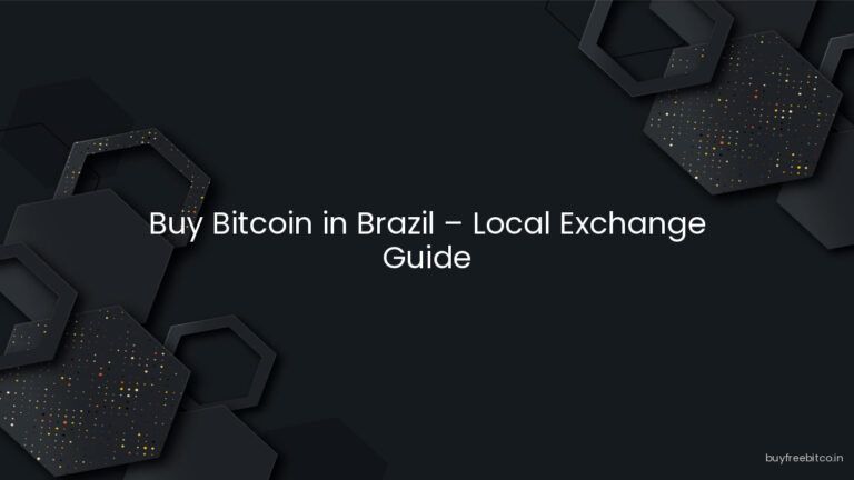 Buy Bitcoin in Brazil – Local Exchange Guide