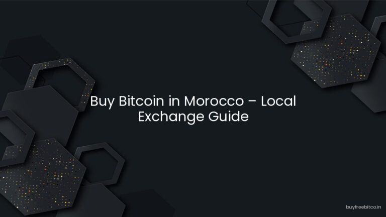 Buy Bitcoin in Morocco – Local Exchange Guide