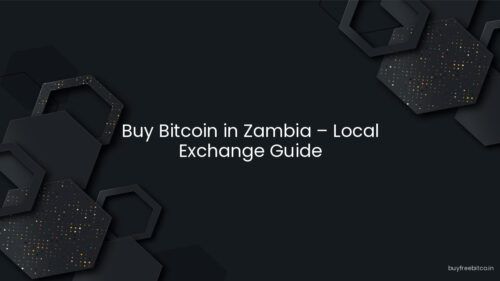 Buy Bitcoin in Zambia – Local Exchange Guide