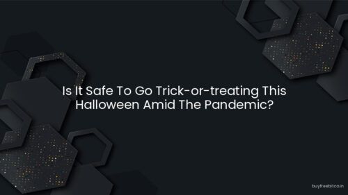 Is It Safe To Go Trick-or-treating This Halloween Amid The Pandemic?