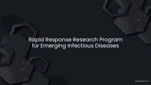Rapid Response Research Program for Emerging Infectious Diseases