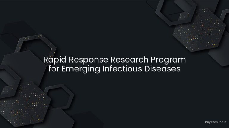 Rapid Response Research Program for Emerging Infectious Diseases