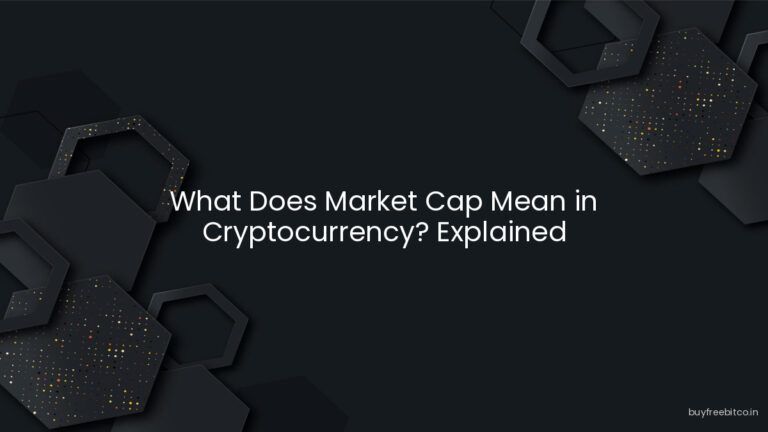 What Does Market Cap Mean in Cryptocurrency? Explained