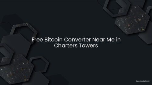 Free Bitcoin Converter Near Me in Charters Towers