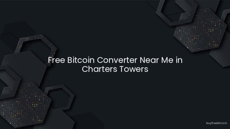Free Bitcoin Converter Near Me in Charters Towers