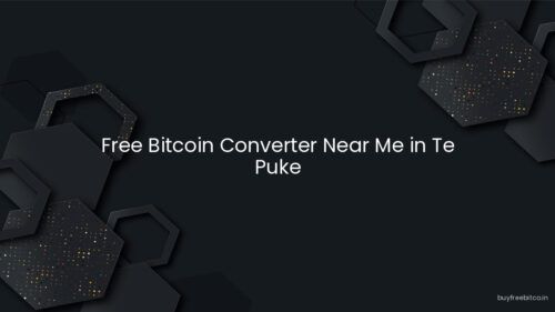 Free Bitcoin Converter Near Me in Te Puke