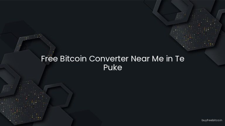 Free Bitcoin Converter Near Me in Te Puke
